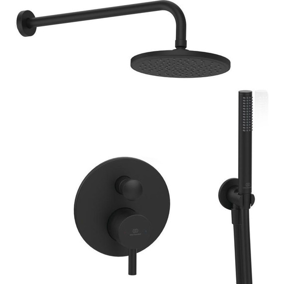 Душевая система для душа Ideal Standard Ceraline Silk Black BD192XG, черный матовый фото 