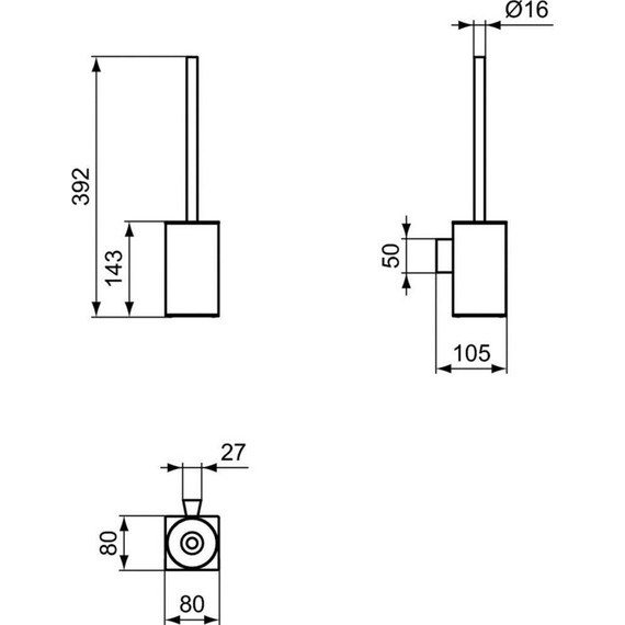Ёршик для унитаза Ideal Standard IOM E2195AA - 5 Ёршик для унитаза Ideal Standard IOM E2195AA фото 5