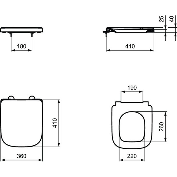 Сиденье с крышкой для унитаза Ideal Standard i.Life S дюропласт T473601 - 5 Сиденье с крышкой для унитаза Ideal Standard i.Life S дюропласт T473601 фото 5