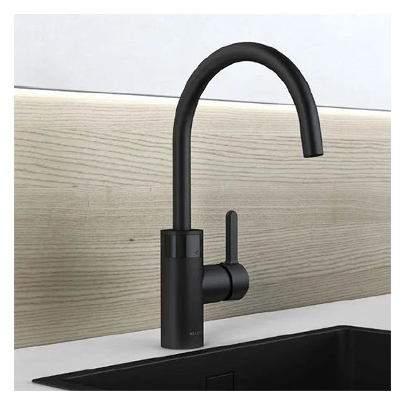 Смеситель для кухни сенсорный Kludi E-GO 422106675, черный матовый фото 2
