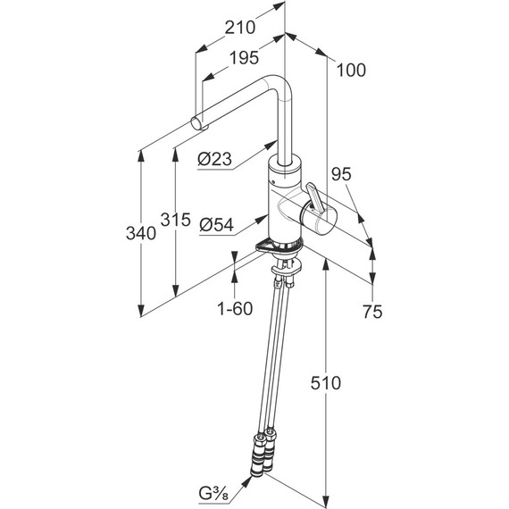 Смеситель для кухни сенсорный Kludi E-GO 422200575 фото 2