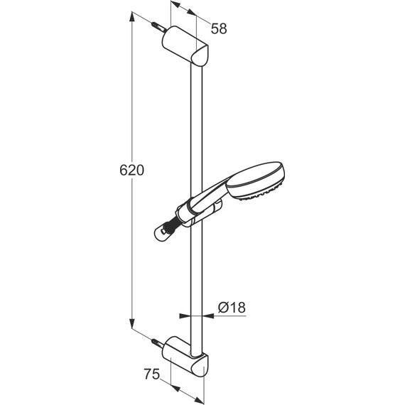 Душевой гарнитур Kludi Logo 1S 6816005-00 фото 5