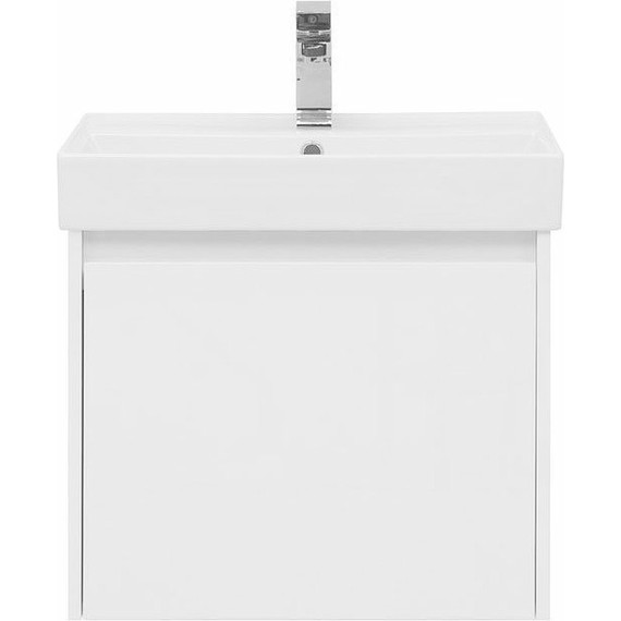 Тумба подвесная с раковиной Aquanet Nova Lite 60 см 242574 (1 ящик) белый, Цвет фасада: белый фото 