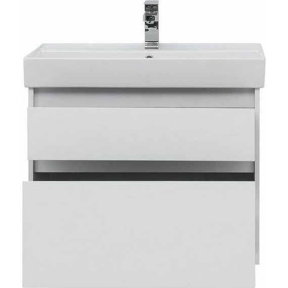 Тумба подвесная с раковиной Aquanet Nova Lite 75 см 242272 (2 ящика) белый, Цвет фасада: белый - 9 Тумба подвесная с раковиной Aquanet Nova Lite 75 см 242272 (2 ящика) белый, Цвет фасада: белый фото 9