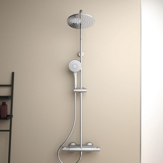 Душевая стойка с термостатом Ideal Standard Ceratherm T50 A7230AA - 3 Душевая стойка с термостатом Ideal Standard Ceratherm T50 A7230AA фото 3