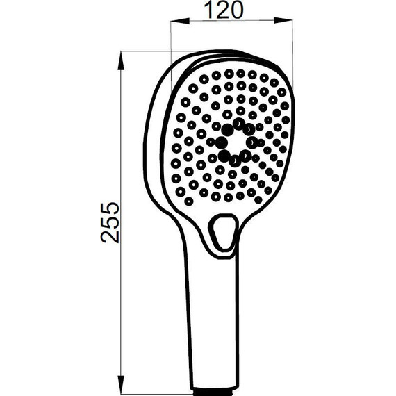Ручной душ Azario Nevo AZ-157830124, черный фото 2