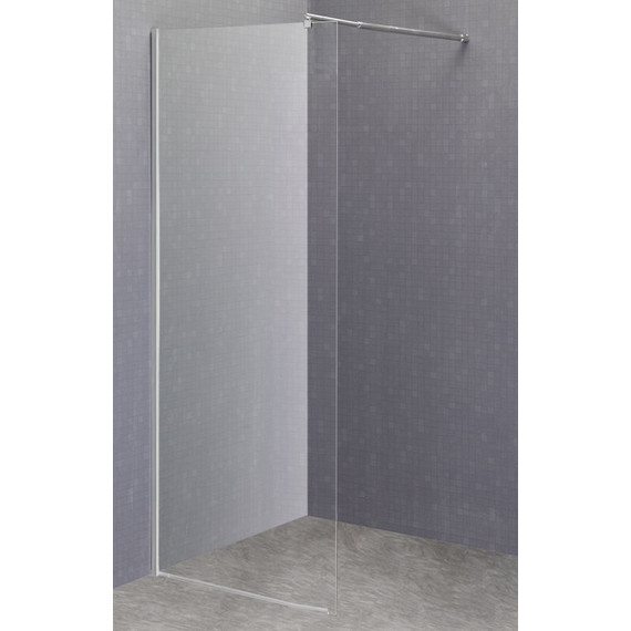 Душевая перегородка Loranto Walk-in 110 см CS-L1020 (стекло 8 мм), хром/прозрачное - 2 Душевая перегородка Loranto Walk-in 110 см CS-L1020 (стекло 8 мм), хром/прозрачное фото 2