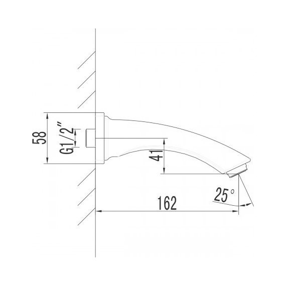 Излив для ванны Lemark LM3781BL, черный - 2 Излив для ванны Lemark LM3781BL, черный фото 2