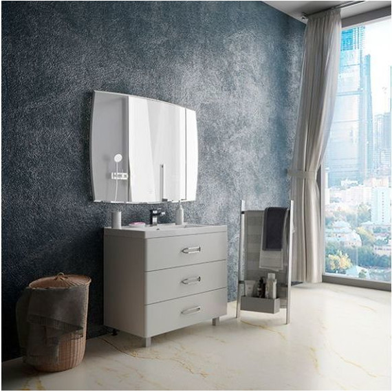 Тумба напольная с раковиной Mirsant Fuji 80 см с доводчиком, белый - 5 Тумба напольная с раковиной Mirsant Fuji 80 см с доводчиком, белый фото 5