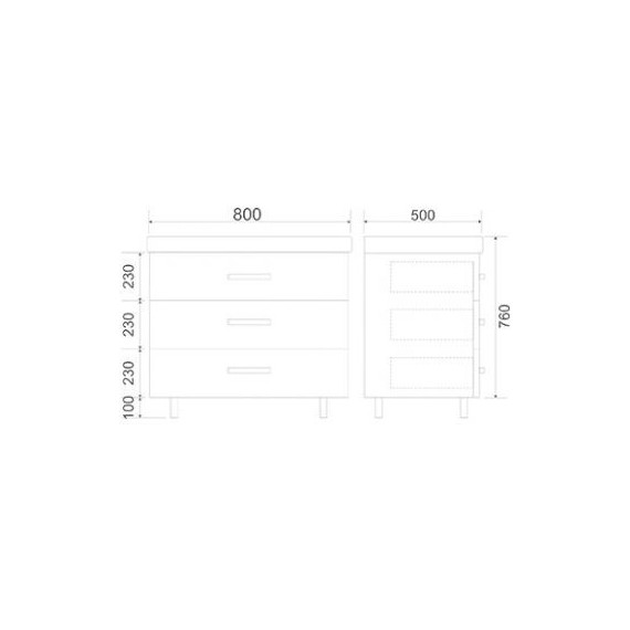 Тумба напольная с раковиной Mirsant Fuji 80 см с доводчиком, белый - 6 Тумба напольная с раковиной Mirsant Fuji 80 см с доводчиком, белый фото 6