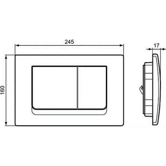 Кнопка смыва Ideal Standard Solea R0108AA фото 3