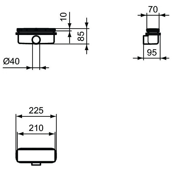 Сифон для душевого поддона Ideal Standard UltraFlat New T4493AA фото 9