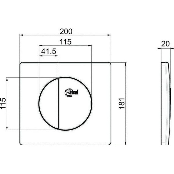 Кнопка смыва Ideal Standard W3091AA фото 2