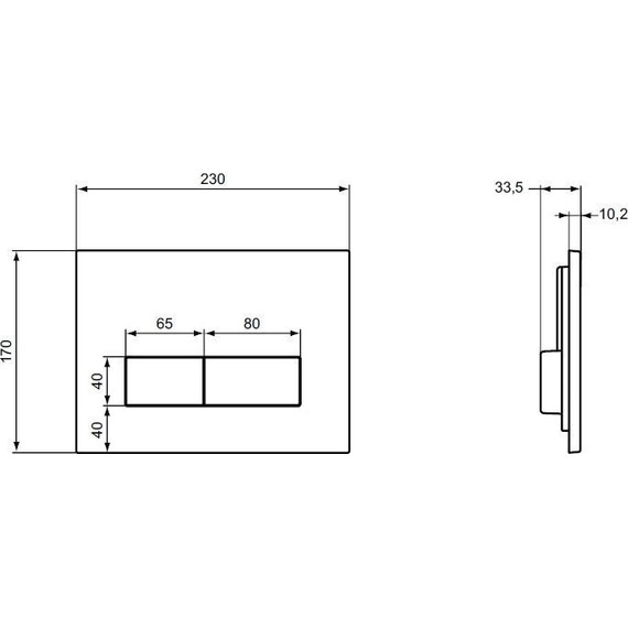 Кнопка смыва Ideal Standard W3708AA фото 2