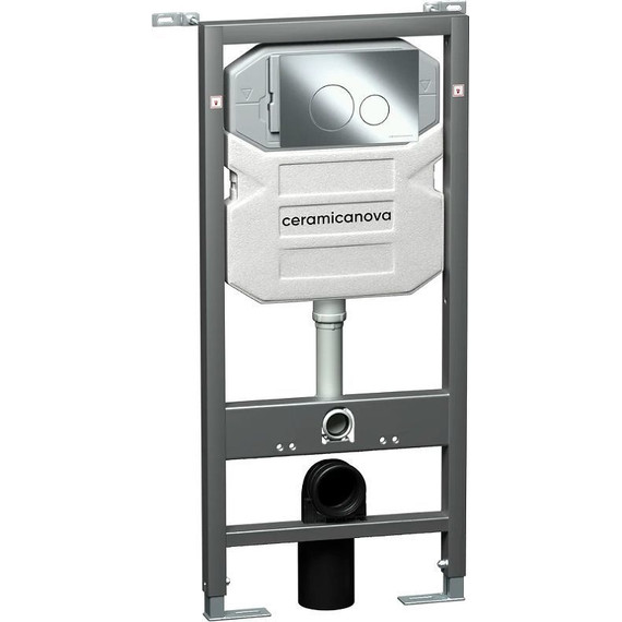 Инсталляция с подвесным унитазом ceramicanova Play Rimless CN3001_1001CH_1000 - 2 Инсталляция с подвесным унитазом ceramicanova Play Rimless CN3001_1001CH_1000 фото 2