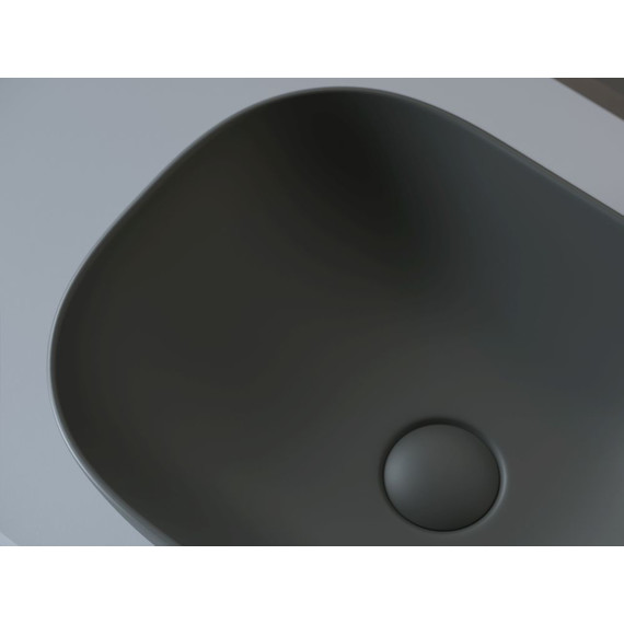 Раковина-чаша ceramicanova Element 45 см CN6009MDH, темный антрацит матовый - 2 Раковина-чаша ceramicanova Element 45 см CN6009MDH, темный антрацит матовый фото 2