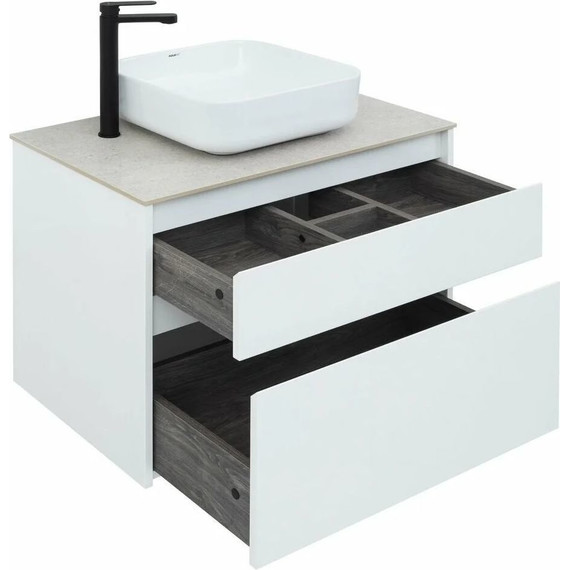 Тумба подвесная со столешницей Aquanet Nova Lite 75 см 242272 (2 ящика) белый, Цвет фасада: белый - 13 Тумба подвесная со столешницей Aquanet Nova Lite 75 см 242272 (2 ящика) белый, Цвет фасада: белый фото 13