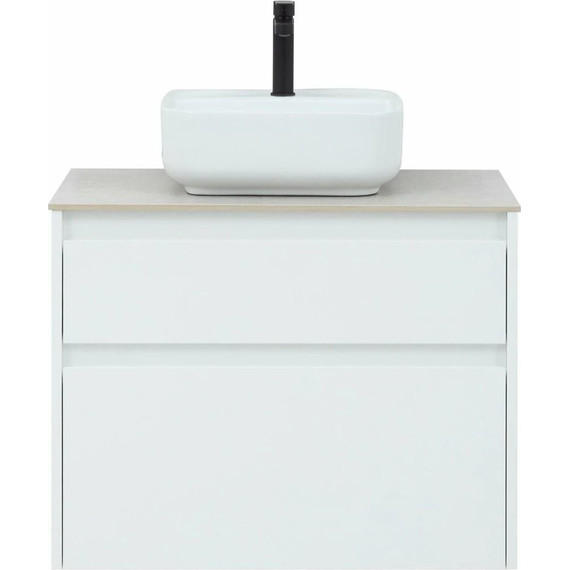 Тумба подвесная со столешницей Aquanet Nova Lite 75 см 242272 (2 ящика) белый, Цвет фасада: белый - 6 Тумба подвесная со столешницей Aquanet Nova Lite 75 см 242272 (2 ящика) белый, Цвет фасада: белый фото 6