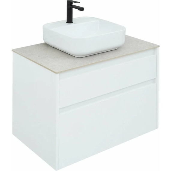 Тумба подвесная со столешницей Aquanet Nova Lite 75 см 242272 (2 ящика) белый, Цвет фасада: белый - 7 Тумба подвесная со столешницей Aquanet Nova Lite 75 см 242272 (2 ящика) белый, Цвет фасада: белый фото 7