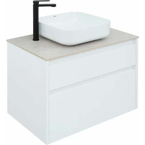 Тумба подвесная со столешницей Aquanet Nova Lite 75 см 242272 (2 ящика) белый, Цвет фасада: белый - 11 Тумба подвесная со столешницей Aquanet Nova Lite 75 см 242272 (2 ящика) белый, Цвет фасада: белый фото 11