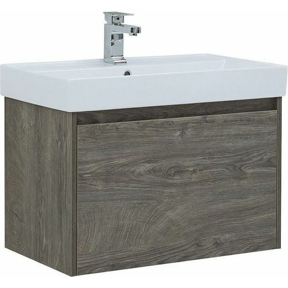 Тумба подвесная с раковиной Aquanet Nova Lite 75 см 242274 (1 ящик) дуб рошелье - 5 Тумба подвесная с раковиной Aquanet Nova Lite 75 см 242274 (1 ящик) дуб рошелье фото 5