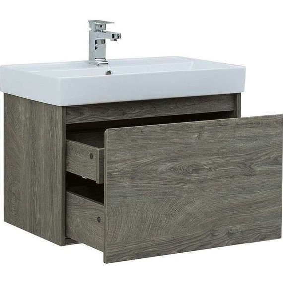 Тумба подвесная с раковиной Aquanet Nova Lite 75 см 242274 (1 ящик) дуб рошелье - 7 Тумба подвесная с раковиной Aquanet Nova Lite 75 см 242274 (1 ящик) дуб рошелье фото 7