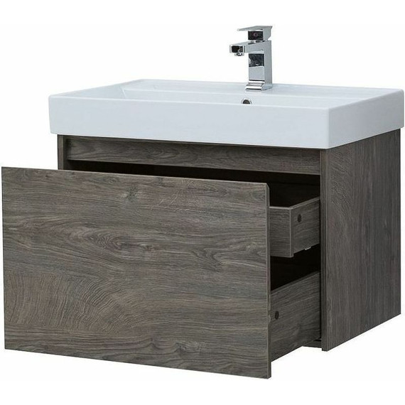 Тумба подвесная с раковиной Aquanet Nova Lite 75 см 242274 (1 ящик) дуб рошелье - 9 Тумба подвесная с раковиной Aquanet Nova Lite 75 см 242274 (1 ящик) дуб рошелье фото 9