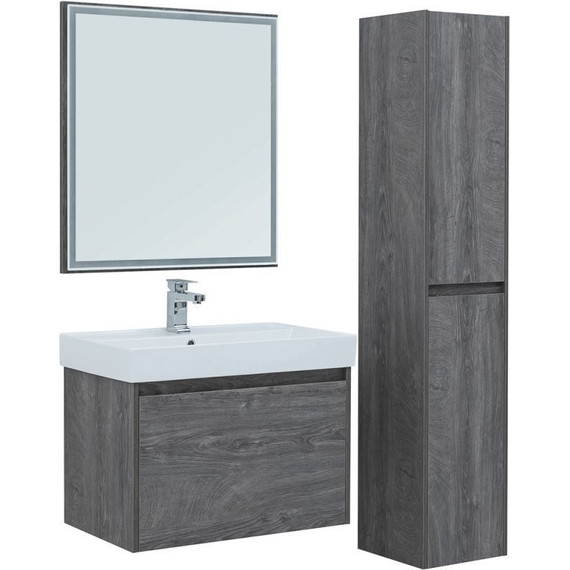 Тумба подвесная с раковиной Aquanet Nova Lite 75 см 242274 (1 ящик) дуб рошелье - 12 Тумба подвесная с раковиной Aquanet Nova Lite 75 см 242274 (1 ящик) дуб рошелье фото 12