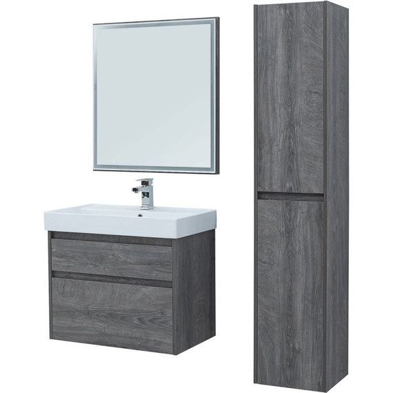 Тумба подвесная с раковиной Aquanet Nova Lite 75 см 242273 (2 ящика) дуб рошелье, Цвет фасада: дуб рошелье - 7 Тумба подвесная с раковиной Aquanet Nova Lite 75 см 242273 (2 ящика) дуб рошелье, Цвет фасада: дуб рошелье фото 7