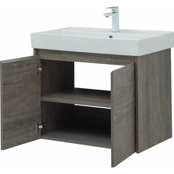 Тумба подвесная с раковиной Aquanet Nova Lite 75 см 298851 (2 дверцы) дуб рошелье, Цвет фасада: дуб рошелье - 10 Тумба подвесная с раковиной Aquanet Nova Lite 75 см 298851 (2 дверцы) дуб рошелье, Цвет фасада: дуб рошелье фото 10