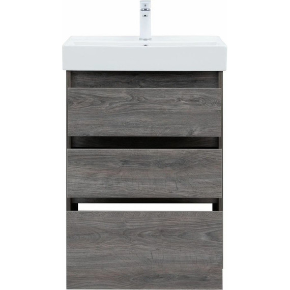 Тумба напольная с раковиной Aquanet Nova Lite 60 см 302470 (3 ящика) дуб рошелье, Цвет фасада: дуб рошелье - 7 Тумба напольная с раковиной Aquanet Nova Lite 60 см 302470 (3 ящика) дуб рошелье, Цвет фасада: дуб рошелье фото 7