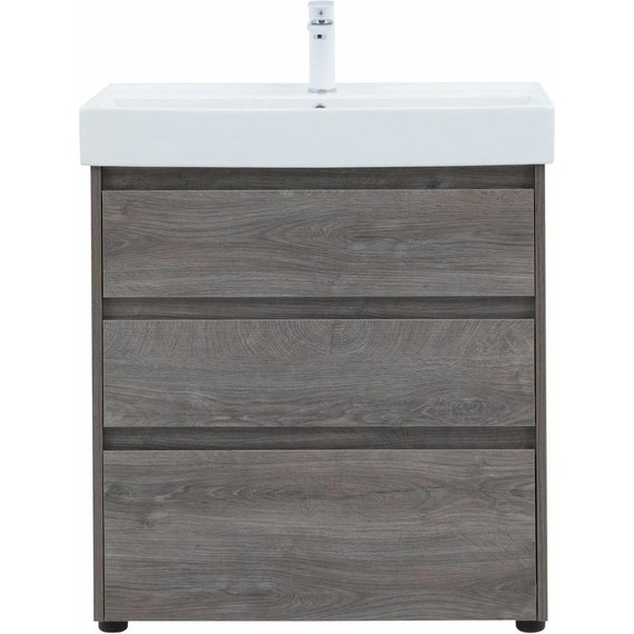 Тумба напольная с раковиной Aquanet Nova Lite 75 см 302473 (3 ящика) дуб рошелье, Цвет фасада: дуб рошелье - 8 Тумба напольная с раковиной Aquanet Nova Lite 75 см 302473 (3 ящика) дуб рошелье, Цвет фасада: дуб рошелье фото 8