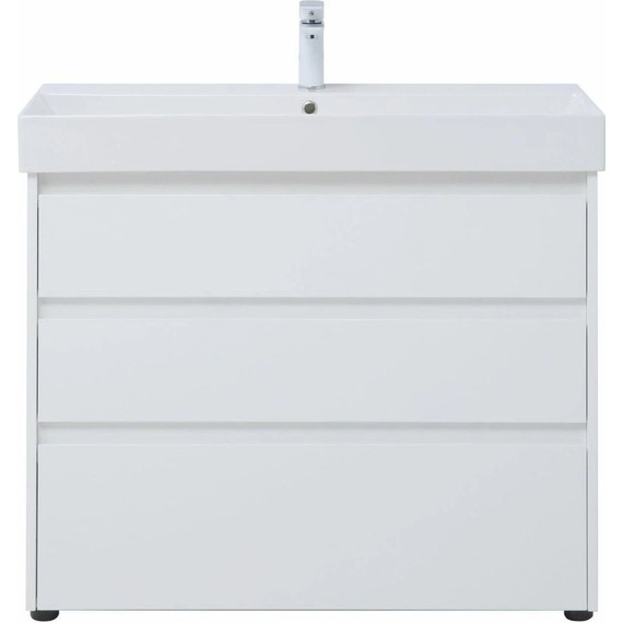 Тумба напольная с раковиной Aquanet Nova Lite 100 см 302478 (3 ящика) белый, Цвет фасада: белый - 9 Тумба напольная с раковиной Aquanet Nova Lite 100 см 302478 (3 ящика) белый, Цвет фасада: белый фото 9