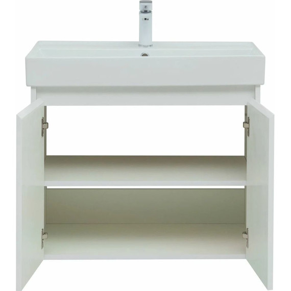 Тумба подвесная с раковиной Aquanet Nova Lite 75 см 298850 (2 дверцы) белый, Цвет фасада: белый - 6 Тумба подвесная с раковиной Aquanet Nova Lite 75 см 298850 (2 дверцы) белый, Цвет фасада: белый фото 6
