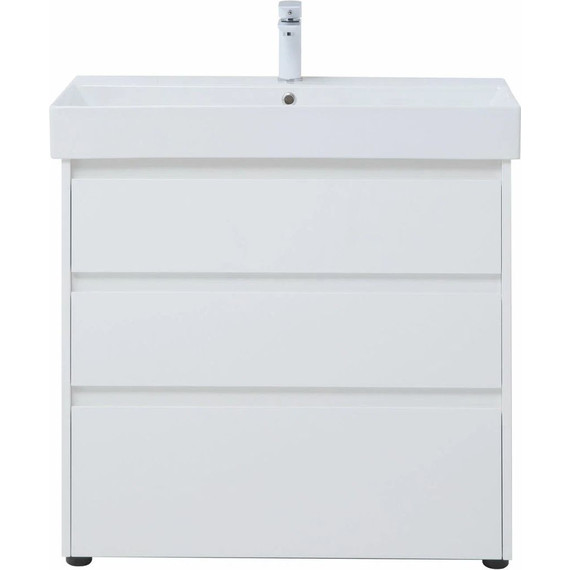 Тумба напольная с раковиной Aquanet Nova Lite 85 см 302475 (3 ящика) белый, Цвет фасада: белый - 8 Тумба напольная с раковиной Aquanet Nova Lite 85 см 302475 (3 ящика) белый, Цвет фасада: белый фото 8