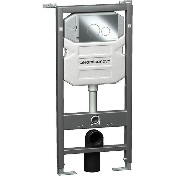 Инсталляция с подвесным унитазом ceramicanova Forma Rimless CN3009_1001CH_1000 - 2 Инсталляция с подвесным унитазом ceramicanova Forma Rimless CN3009_1001CH_1000 фото 2