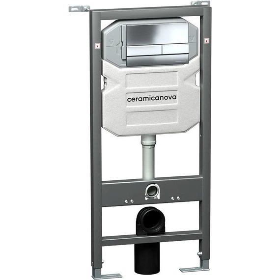 Инсталляция с подвесным унитазом ceramicanova Forma Rimless CN3009_1002CH_1000 - 2 Инсталляция с подвесным унитазом ceramicanova Forma Rimless CN3009_1002CH_1000 фото 2