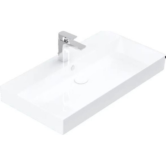 Тумба напольная с раковиной Aquanet Nova Lite 85 см 302476 (3 ящика) дуб рошелье, Цвет фасада: дуб рошелье фото 4