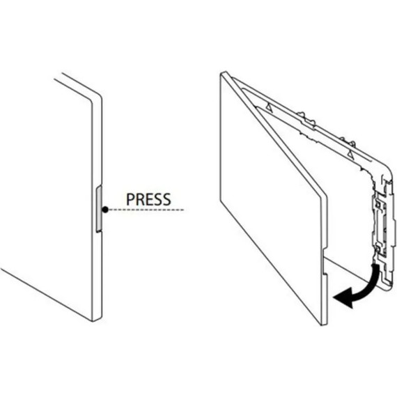 Кнопка смыва Oli Glam (механическая) 139186, хром матовый фото 3
