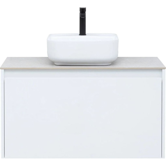 Тумба подвесная со столешницей Aquanet Nova Lite 90 см 242257 (1 ящик) белый, Цвет фасада: белый фото 13