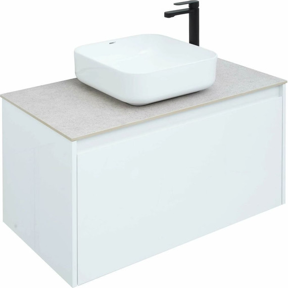 Тумба подвесная со столешницей Aquanet Nova Lite 90 см 242257 (1 ящик) белый, Цвет фасада: белый фото 9