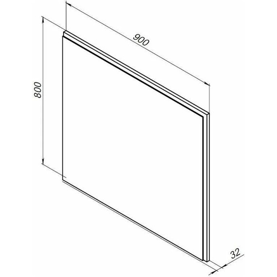 Зеркало Aquanet Nova Lite 90 см 242263, дуб рошелье - 7 Зеркало Aquanet Nova Lite 90 см 242263, дуб рошелье фото 7