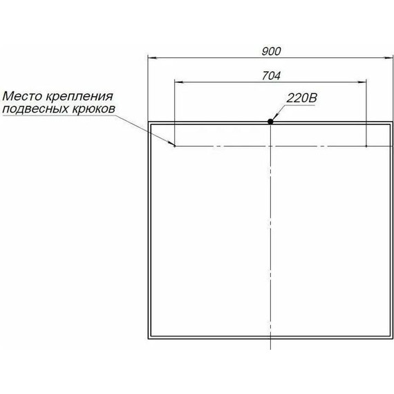 Зеркало Aquanet Nova Lite 90 см 242263, дуб рошелье - 8 Зеркало Aquanet Nova Lite 90 см 242263, дуб рошелье фото 8