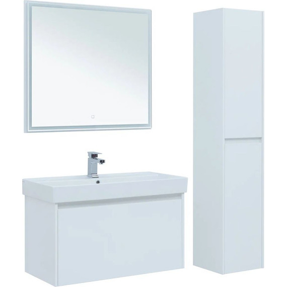 Зеркало Aquanet Nova Lite 100 см 242622, белый фото 5