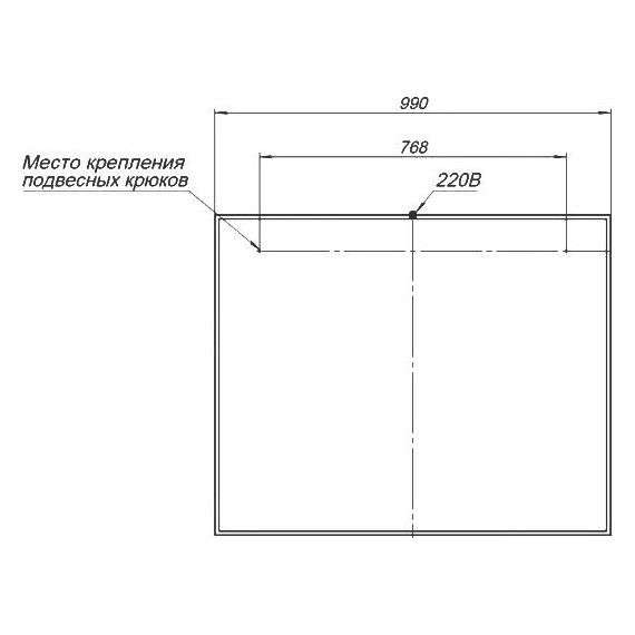 Зеркало Aquanet Nova Lite 100 см 242622, белый фото 8