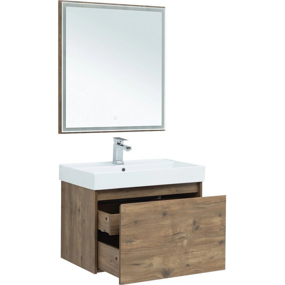 Зеркало Aquanet Nova Lite 75 см 249513, дуб рустикальный фото 6