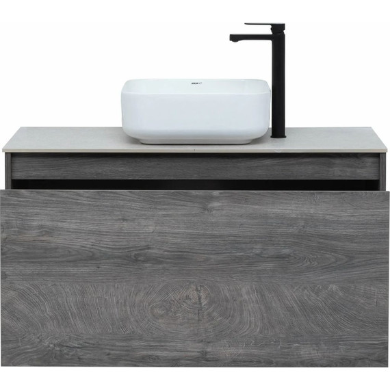 Тумба подвесная со столешницей Aquanet Nova Lite 100 см 242579 (1 ящик) дуб рошелье, Цвет фасада: дуб рошелье - 6 Тумба подвесная со столешницей Aquanet Nova Lite 100 см 242579 (1 ящик) дуб рошелье, Цвет фасада: дуб рошелье фото 6