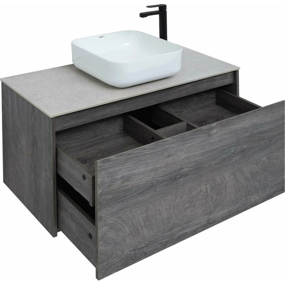 Тумба подвесная со столешницей Aquanet Nova Lite 100 см 242579 (1 ящик) дуб рошелье, Цвет фасада: дуб рошелье - 9 Тумба подвесная со столешницей Aquanet Nova Lite 100 см 242579 (1 ящик) дуб рошелье, Цвет фасада: дуб рошелье фото 9