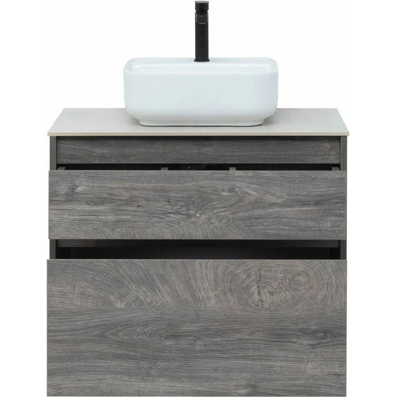 Тумба подвесная со столешницей Aquanet Nova Lite 60 см 242577 (2 ящика) дуб рошелье, Цвет фасада: дуб рошелье фото 9