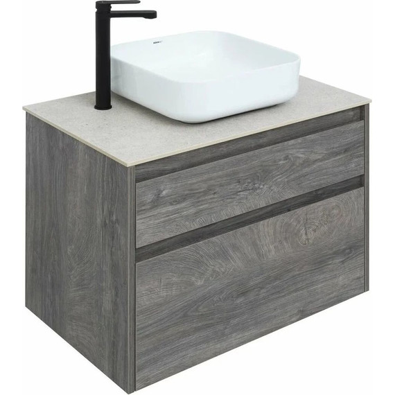 Тумба подвесная со столешницей Aquanet Nova Lite 60 см 242577 (2 ящика) дуб рошелье, Цвет фасада: дуб рошелье фото 12